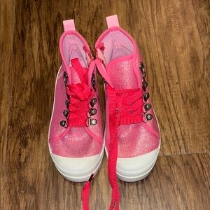 Olivia Miller Sparkly Pink Kids Sneakers